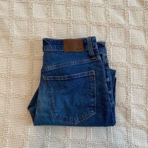 Madewell high rise slim boy Jean
